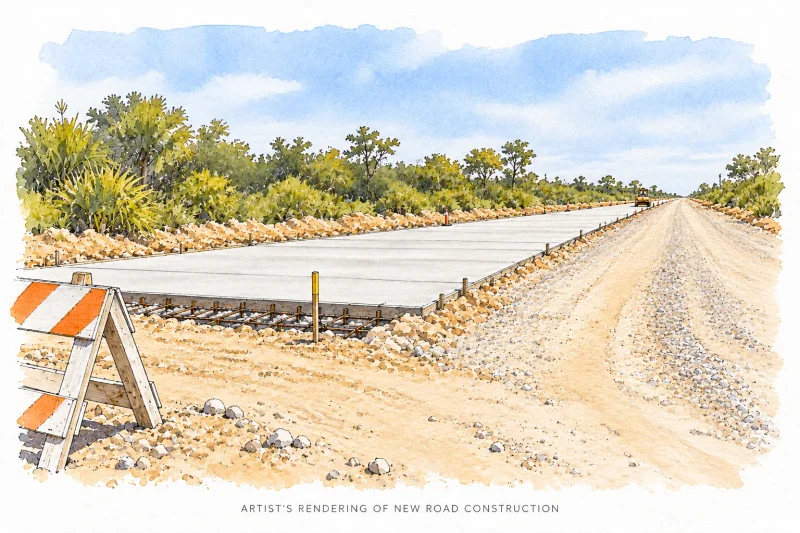 New Roads Going Into Secret Beach: What It Means for Property Owners and Investors