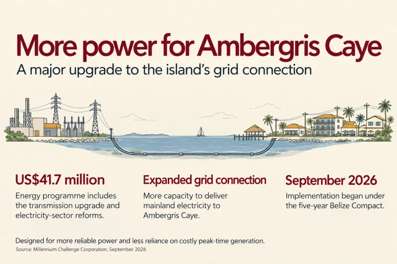 Ambergris Caye’s Power Grid Is Getting a Major Upgrade