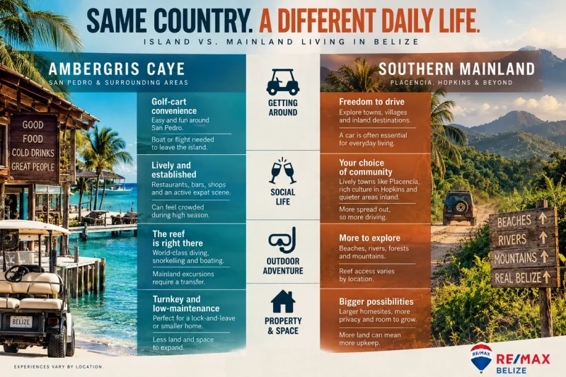 Belize Island vs Mainland Living: Which Is Right for You?