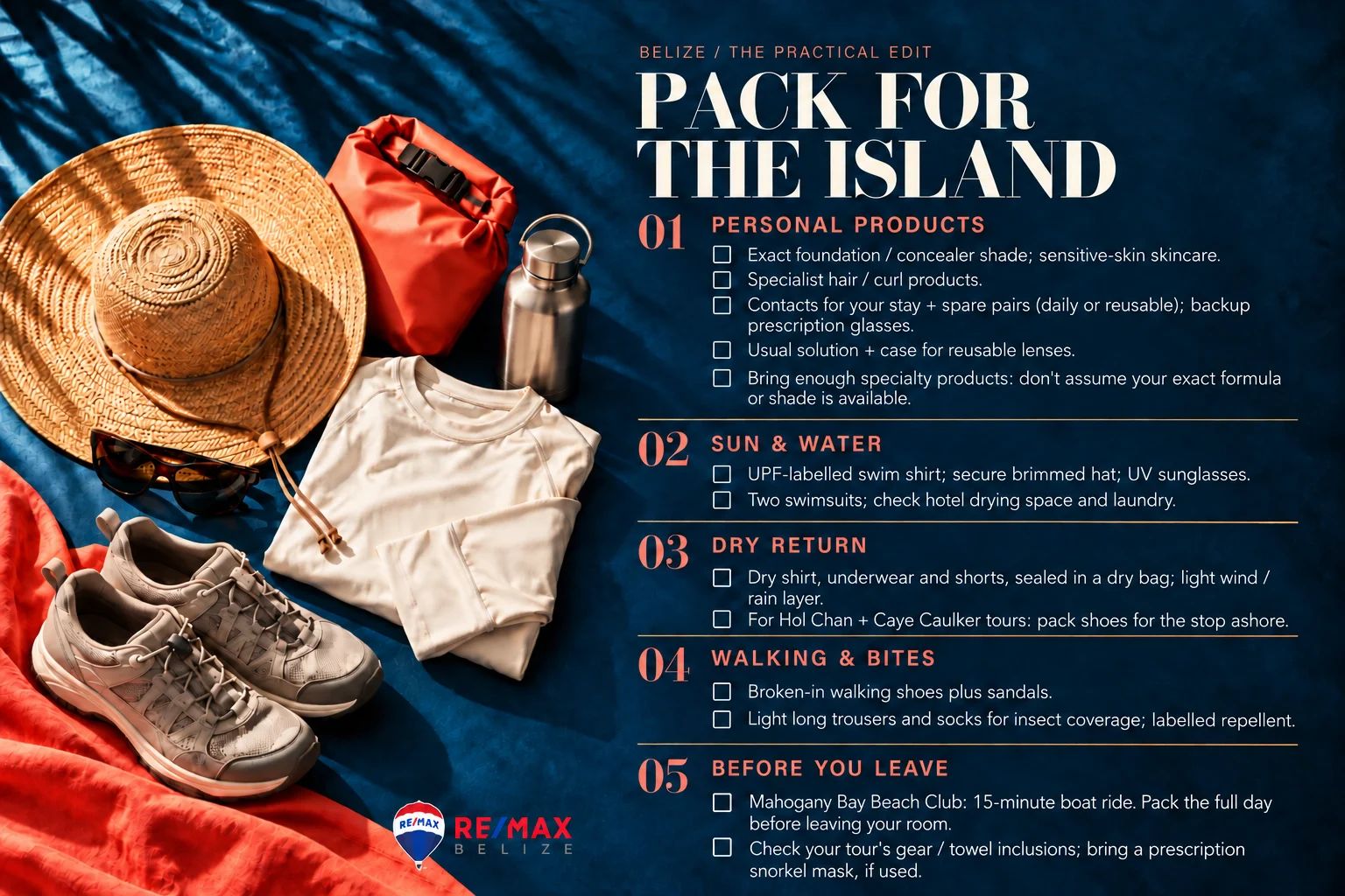 What to Pack for Belize Beach Days and Boat Trips